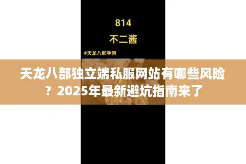 天龙八部独立端私服网站有哪些风险？2025年最新避坑指南来了
