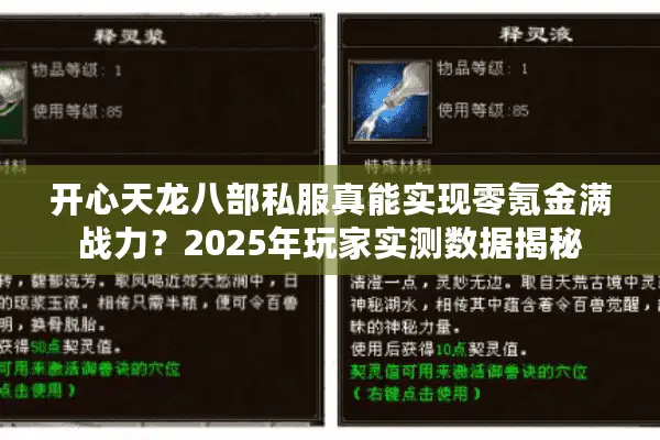 开心天龙八部私服真能实现零氪金满战力?2025年玩家实测数据揭秘 开心天龙八部私服真能实现零氪金满战力?2025年玩家实测数据揭秘