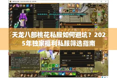 天龙八部桃花私服如何避坑？2025年独家福利私服筛选指南