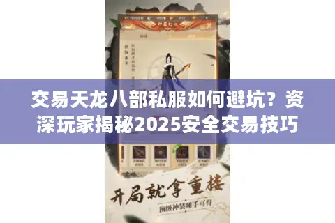 交易天龙八部私服如何避坑？资深玩家揭秘2025安全交易技巧