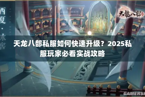 天龙八部私服如何快速升级？2025私服玩家必看实战攻略