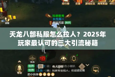 天龙八部私服怎么拉人？2025年玩家最认可的三大引流秘籍