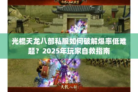 光棍天龙八部私服如何破解爆率低难题?2025年玩家自救指南 光棍天龙八部私服如何破解爆率低难题?2025年玩家自救指南