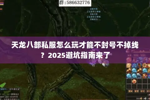 天龙八部私服怎么玩才能不封号不掉线？2025避坑指南来了