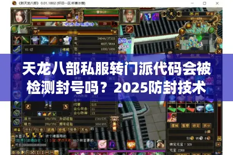天龙八部私服转门派代码会被检测封号吗？2025防封技术实测