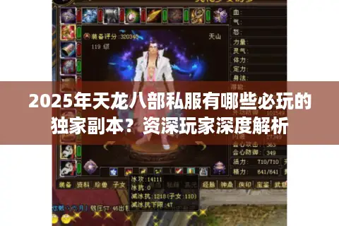 2025年天龙八部私服有哪些必玩的独家副本?资深玩家深度解析 2025年天龙八部私服有哪些必玩的独家副本?资深玩家深度解析