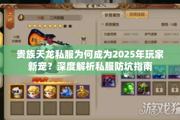 贵族天龙私服为何成为2025年玩家新宠?深度解析私服防坑指南 贵族天龙私服为何成为2025年玩家新宠?深度解析私服防坑指南