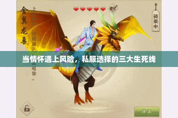 当情怀遇上风险,私服选择的三大生死线 当情怀遇上风险,私服选择的三大生死线