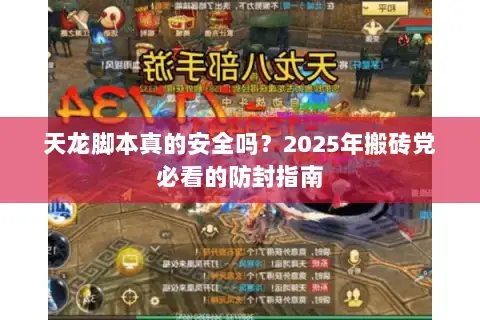 天龙脚本真的安全吗？2025年搬砖党必看的防封指南