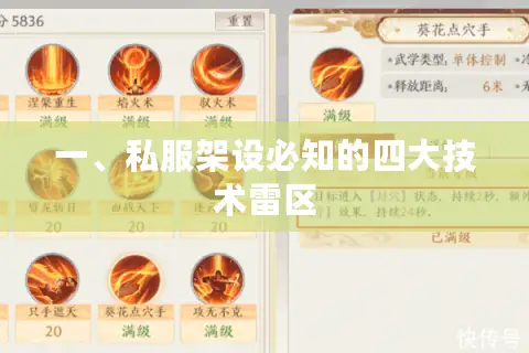 一、私服架设必知的四大技术雷区 一、私服架设必知的四大技术雷区