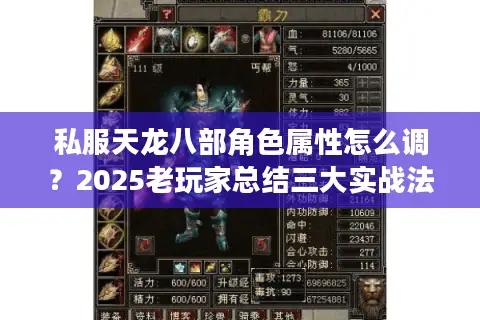私服天龙八部角色属性怎么调?2025老玩家总结三大实战法则 私服天龙八部角色属性怎么调?2025老玩家总结三大实战法则