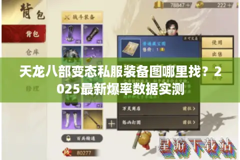 天龙八部变态私服装备图哪里找？2025最新爆率数据实测