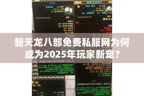 新天龙八部免费私服网为何成为2025年玩家新宠? 新天龙八部免费私服网为何成为2025年玩家新宠?