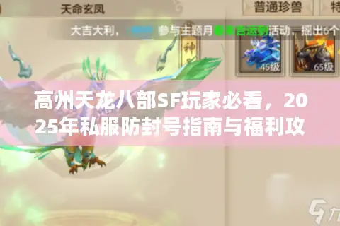 高州天龙八部SF玩家必看,2025年私服防封号指南与福利攻略 高州天龙八部SF玩家必看,2025年私服防封号指南与福利攻略