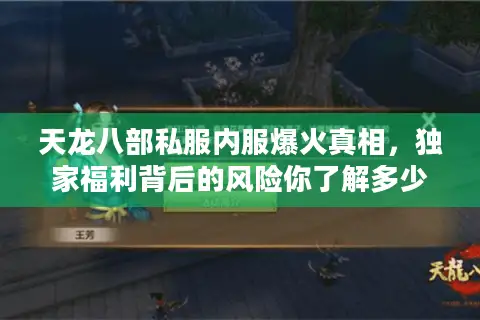 天龙八部私服内服爆火真相，独家福利背后的风险你了解多少？